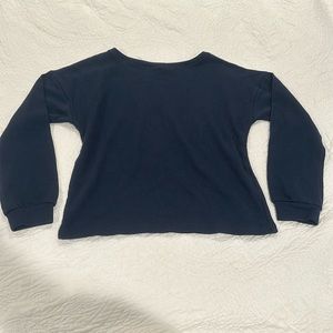 zesica dark blue lounge top, size small